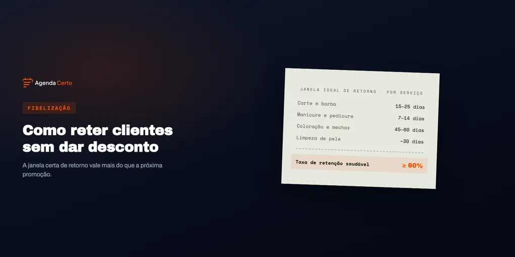 Guia de retenção de clientes para barbearias e estética: como fazer o cliente voltar sem dar desconto